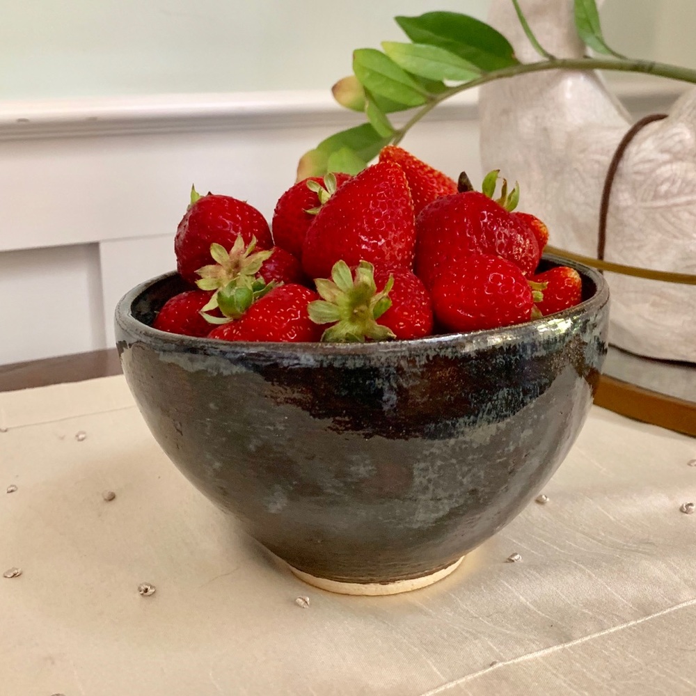 Handmade pottery bowl.